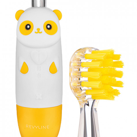 Электрическая звуковая зубная щетка Revyline RL 025 Panda, желтая