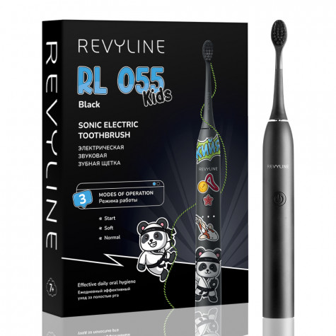 Электрическая зубная щетка Revyline RL 055 Kids, Black