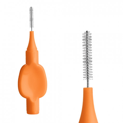 Ершики межзубные Revyline Smart, размер 1 (0,45 мм) оранжевые, 6 шт.